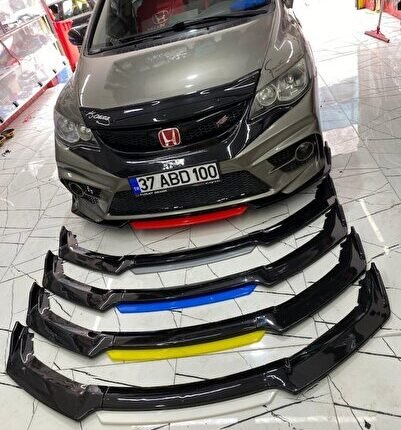 Volkswagen Karmann 4 Parça Beyaz Ön Tampon Eki Piano Black Lip