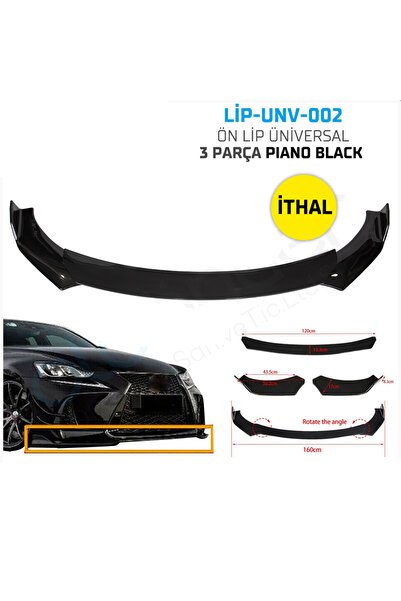 1_org_zoom-33582.jpg Lotus Eclat Uyumlu Batman 3 Parça Piano Black Tampon Eki İthal Ön Lip - Görsel 1
