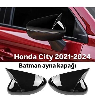 honda city 2021.2024 uyumlu parlak siyah boyalı batman ayna kapağı