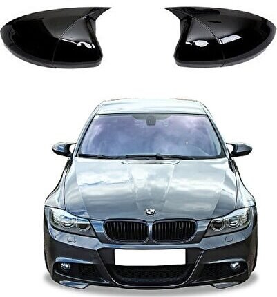 bmw e90 lcı 2008.2012 parlak siyah boyalı batman ayna kapağı