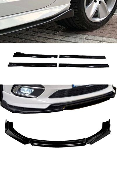 1_org_zoom-34912.jpg Peugeot 305 Uyumlu Flaplı Yan Marşpiyel Eki + 4 Parça Siyah Ön Ek Piano Black Set - Görsel 1