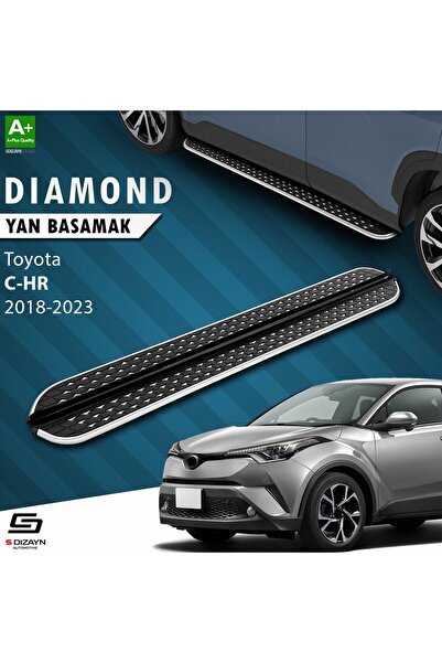 1_org_zoom-37053.jpg S-Dizayn Toyota C-HR Diamond Krom Yan Basamak 173 Cm 2018-2023 - Görsel 1