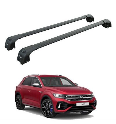 Volkswagen T-Roc 2017-2025 Portbagaj Taşıyıcı Ara Atkisi - Ara Çubuk Paw Pro 2 Siyah