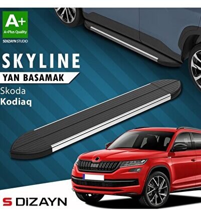 S-Dizayn Skoda Kodiaq Skyline Krom Yan Basamak 193 Cm 2017-2023 A+ Kalite