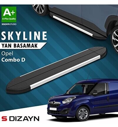 S-Dizayn Opel Combo D Skyline Aluminyum Yan Basamak 193 Cm 2011-2015 A+ Kalite