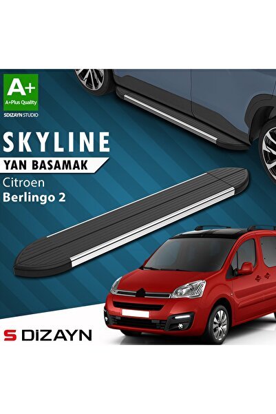 1_org_zoom-39904.jpg S-Dizayn Citroen Berlingo 2 Skyline Krom Yan Basamak 193 Cm 2008-2018 A+ Kalite - Görsel 1