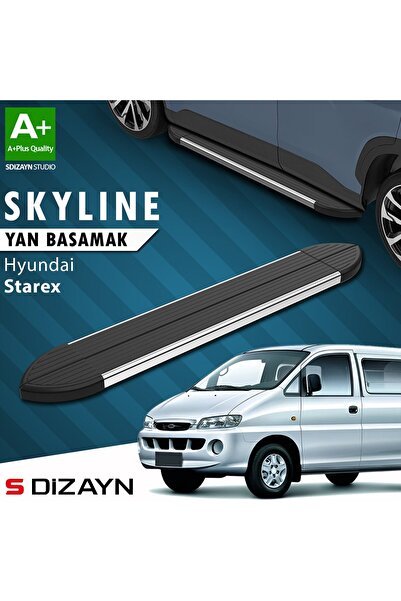 1_org_zoom-39912.jpg S-Dizayn Hyundai H-1 Starex Skyline Krom Yan Basamak 193 Cm 1998-2007 A+ Kalite - Görsel 1