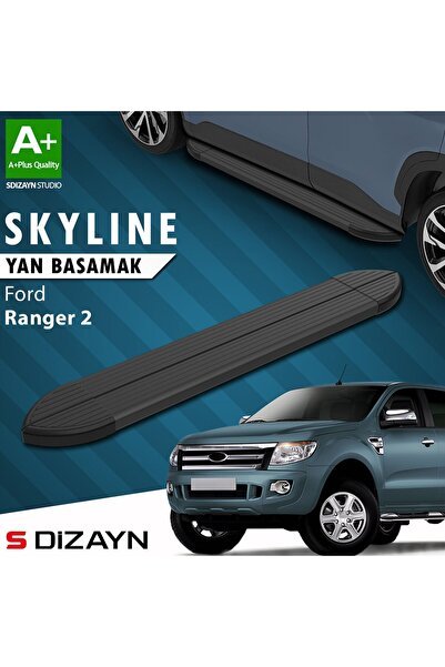 1_org_zoom-39916.jpg S-Dizayn Ford Ranger 2 Skyline Siyah Yan Basamak 193 Cm 2006-2013 A+ Kalite - Görsel 1