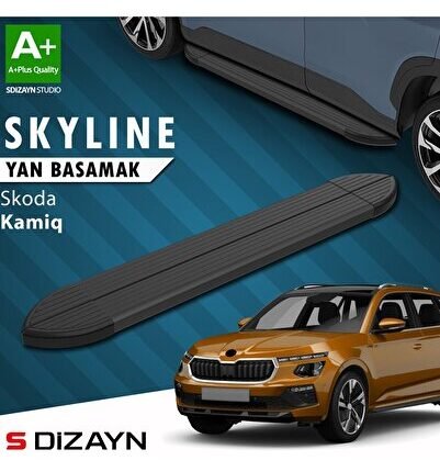 S-Dizayn Skoda Kamiq Skyline Siyah Yan Basamak 183 Cm 2019 Üzeri A+ Kalite