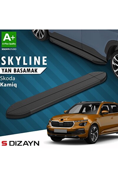 1_org_zoom-39934.jpg S-Dizayn Skoda Kamiq Skyline Siyah Yan Basamak 183 Cm 2019 Üzeri A+ Kalite - Görsel 1