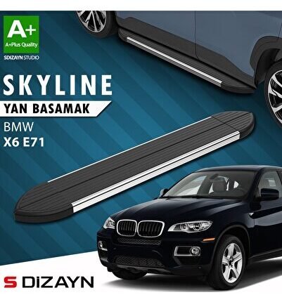 S-Dizayn Bmw X6 E71 Skyline Krom Yan Basamak 193 Cm 2008-2014 A+ Kalite