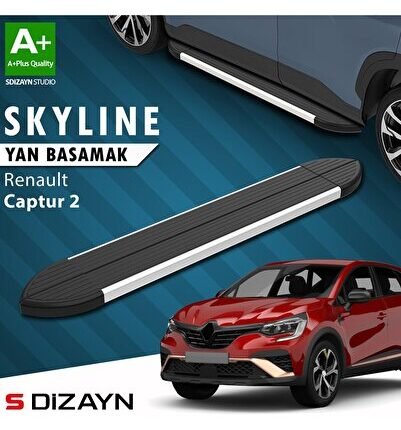 S-Dizayn Renault Captur 2 Skyline Aluminyum Yan Basamak 183 Cm 2020 Üzeri A+ Kalite