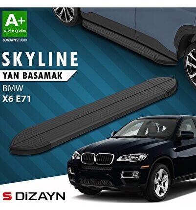 S-Dizayn Bmw X6 E71 Skyline Siyah Yan Basamak 193 Cm 2008-2014 A+ Kalite