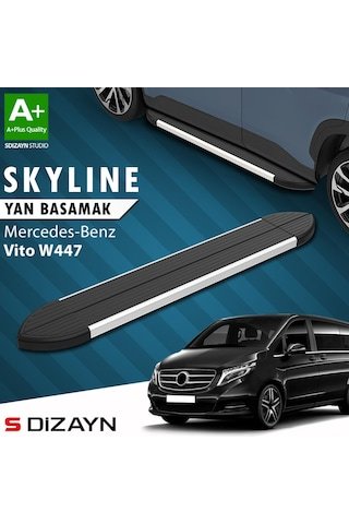 IMG-1977451654376065443.jpg Mercedes Vito W447 Kısa Şase Skyline Aluminyum Yan Basamak 233 Cm 2014 Üzeri A+ Kalite - Görsel 1