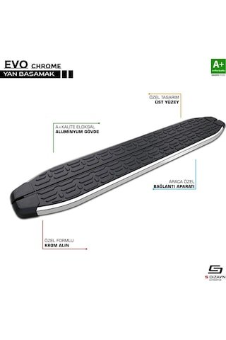 IMG-673013001029098619.jpg S-dizayn Mercedes Vito W447 Uzun Şase Evo Krom Yan Basamak 253 Cm 2014 Üzeri A+ Kalite - Görsel 1