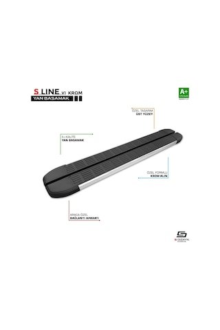 IMG-861425827223605766.jpg S-dizayn Mercedes Vito W639 Kısa Şase S-line Krom Yan Basamak 233 Cm 2004-2014 A+ Kalite - Görsel 1